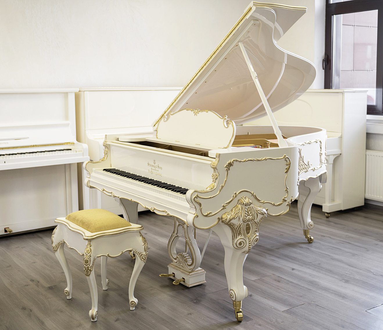 Steinway Sons Louis XV рококо рояль